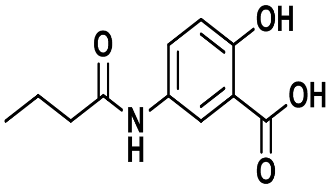 Mesalazine N-Butyryl Impurity